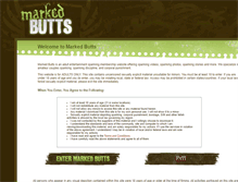 Tablet Screenshot of markedbutts.com